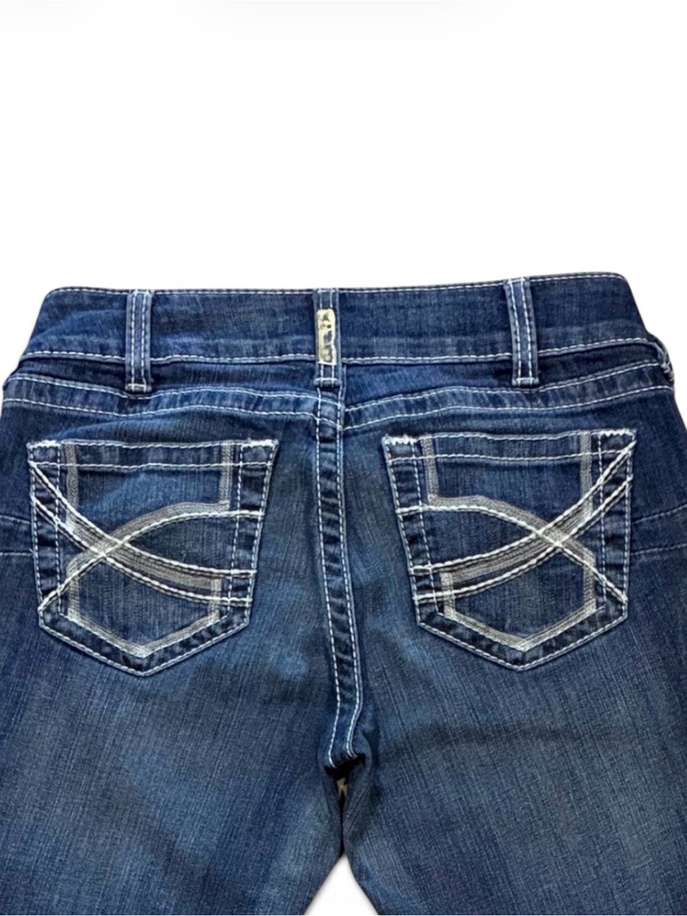 Ariat REAL Denim Womens 29x30 Bootcut Stretch Jeans Dark Wash Western EUC